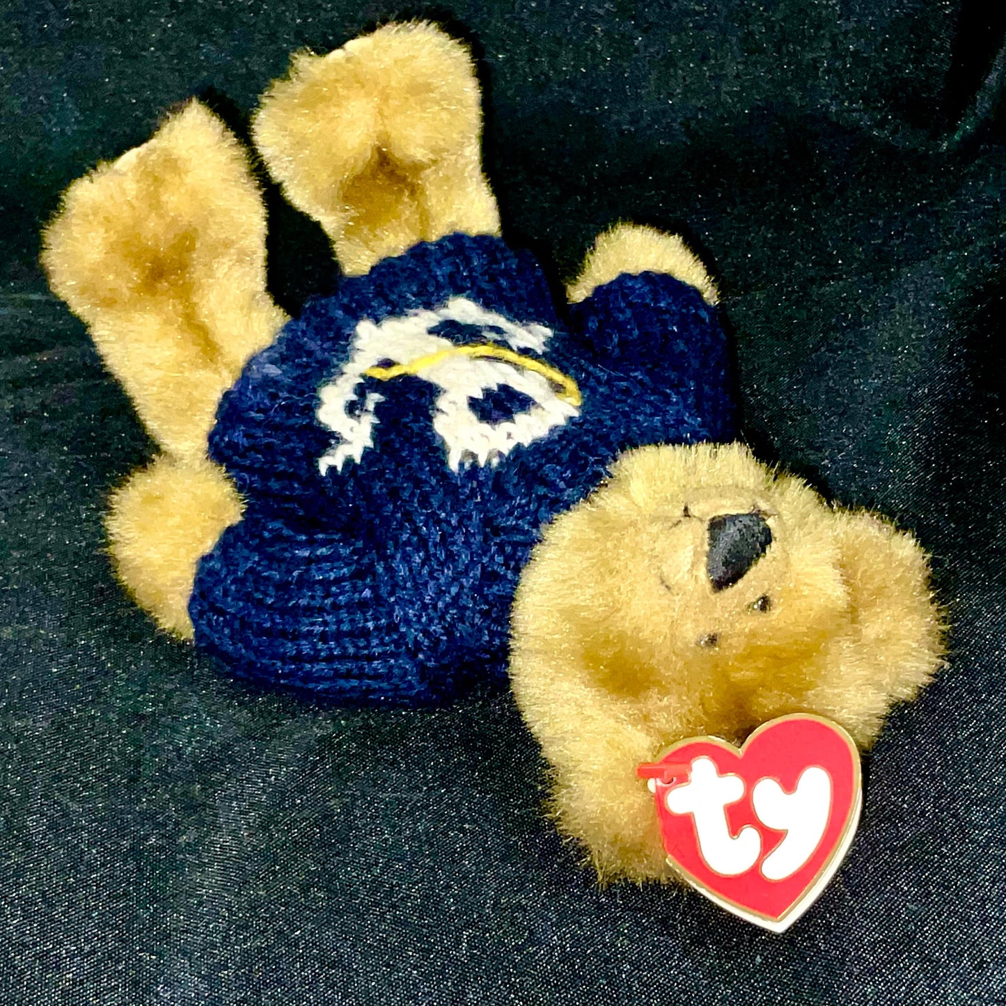 "Salty" Anchors Away Ty Beanie Attic Treasures Collection Blue Nautical Sweater