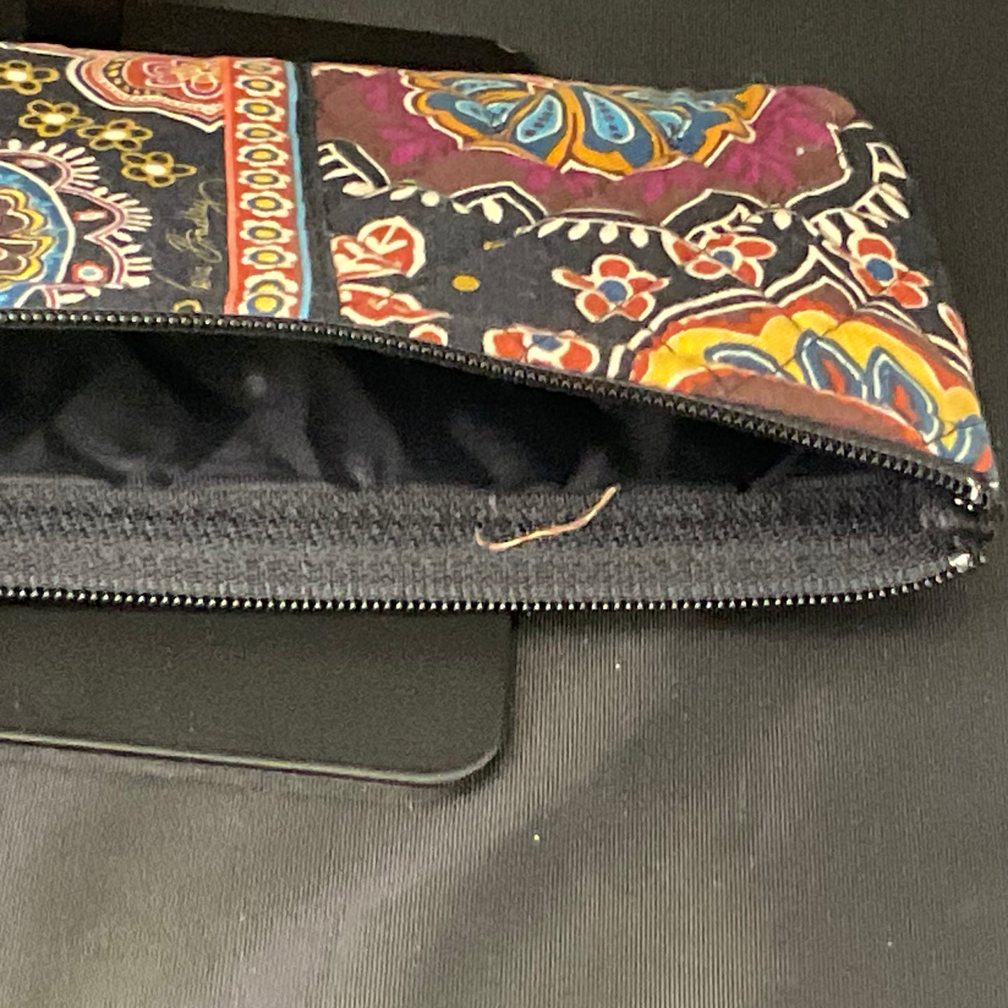 Vera Bradley Brown Floral Design Organizer Wallet