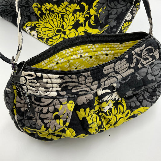 Vera Bradley Black and Yellow Patterned 2 Bag Set