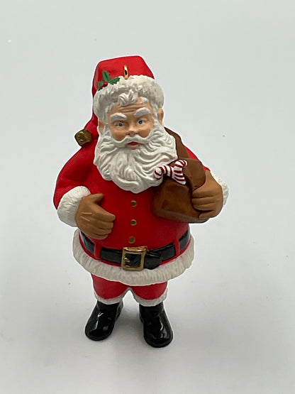 1996 Hallmark Ornament Collector’s Club Membership Ornament Santa Claus Figurine
