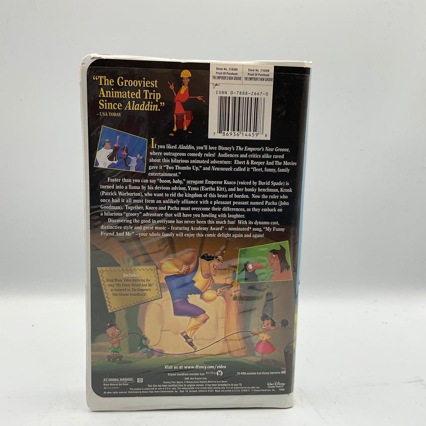 Walt Disney’s The Emperor’s New Groove VHS Tape