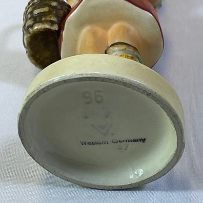 Goebel Hummel Vintage Little Shopper Girl Porcelain Figurine #96 Made in West Germany