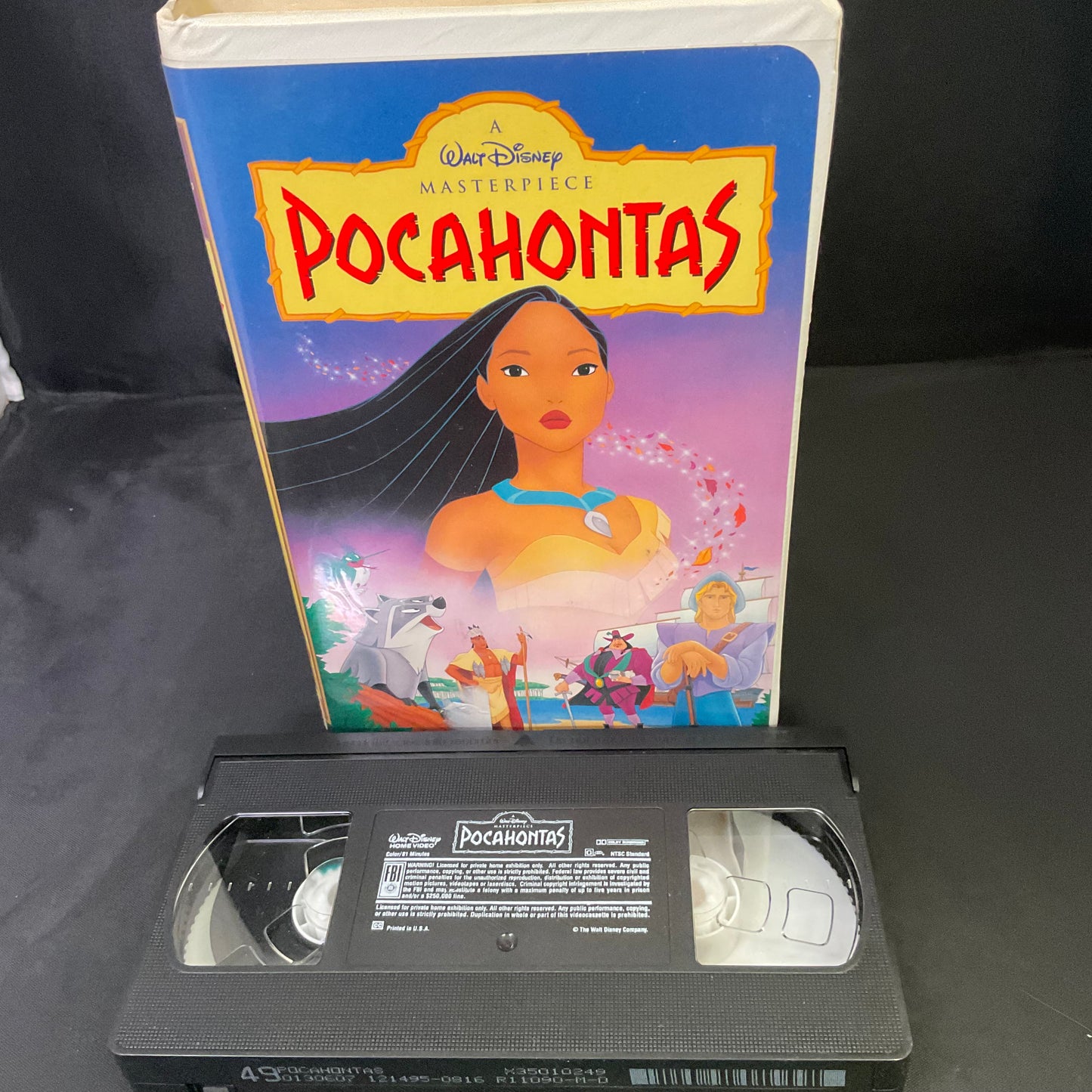 Walt Disney Masterpiece Pocahontas VHS Tape