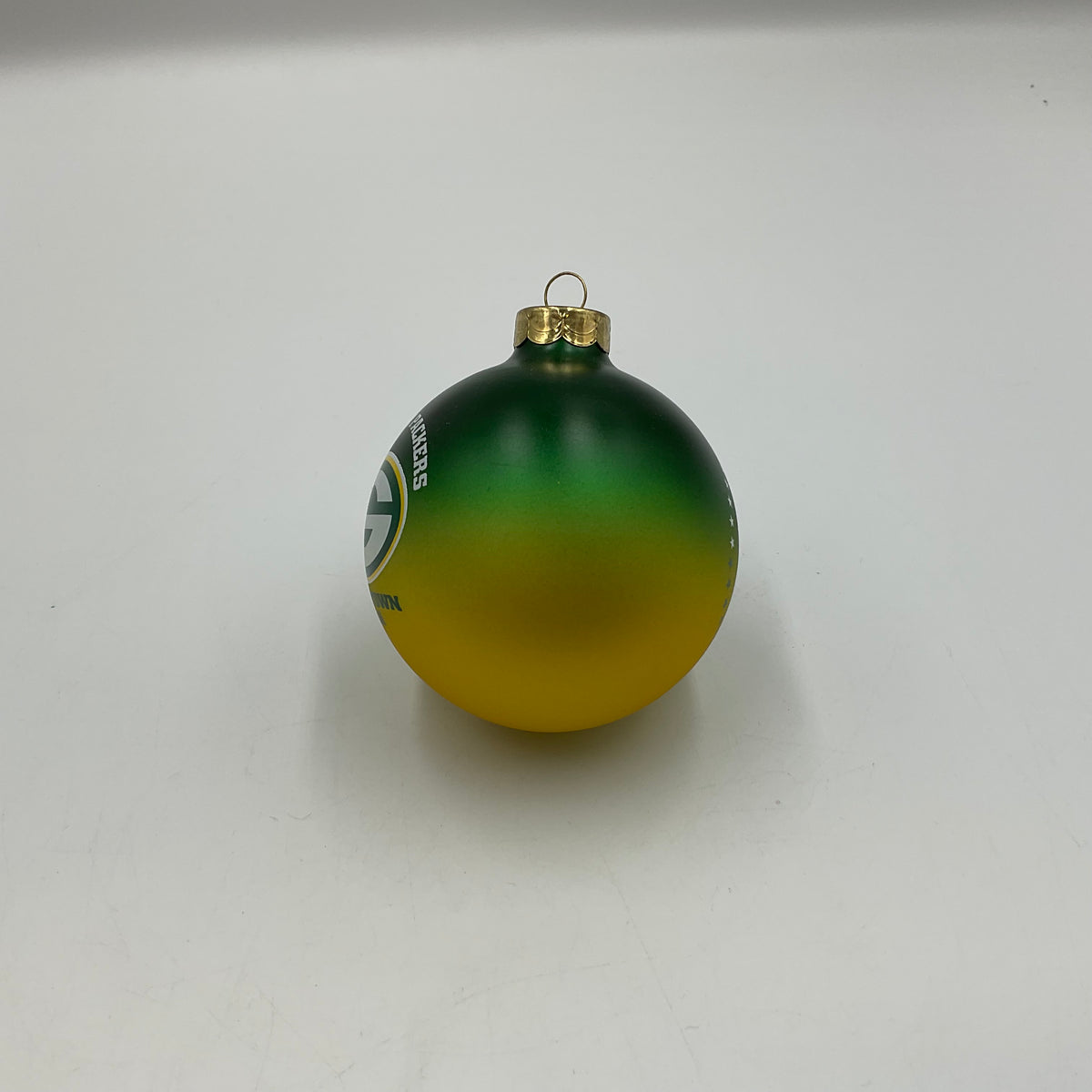 Vintage 1996 Green Bay Packers Titletown USA Glass Ball Christmas Ornament FOCO