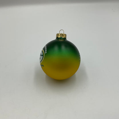 Vintage 1996 Green Bay Packers Titletown USA Glass Ball Christmas Ornament FOCO