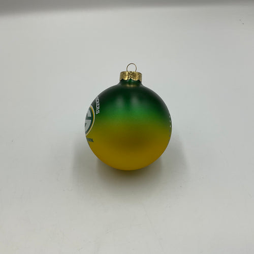 Vintage 1996 Green Bay Packers Titletown USA Glass Ball Christmas Ornament FOCO