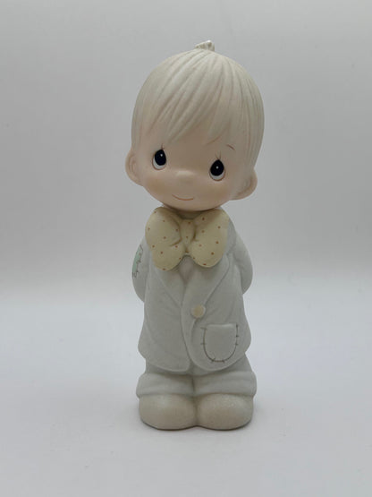 Precious Moments Vintage 1983 Groom Hand-Painted Porcelain Collectible Figurine New in Box