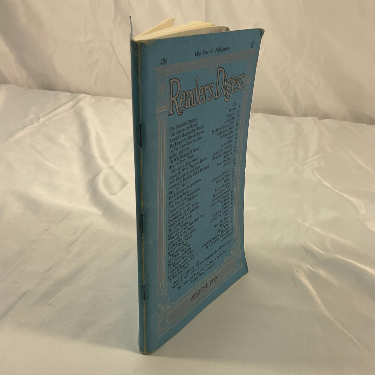 Readers Digest Vintage August 1939 Margaret Shea Gilbert Volume 35 #208