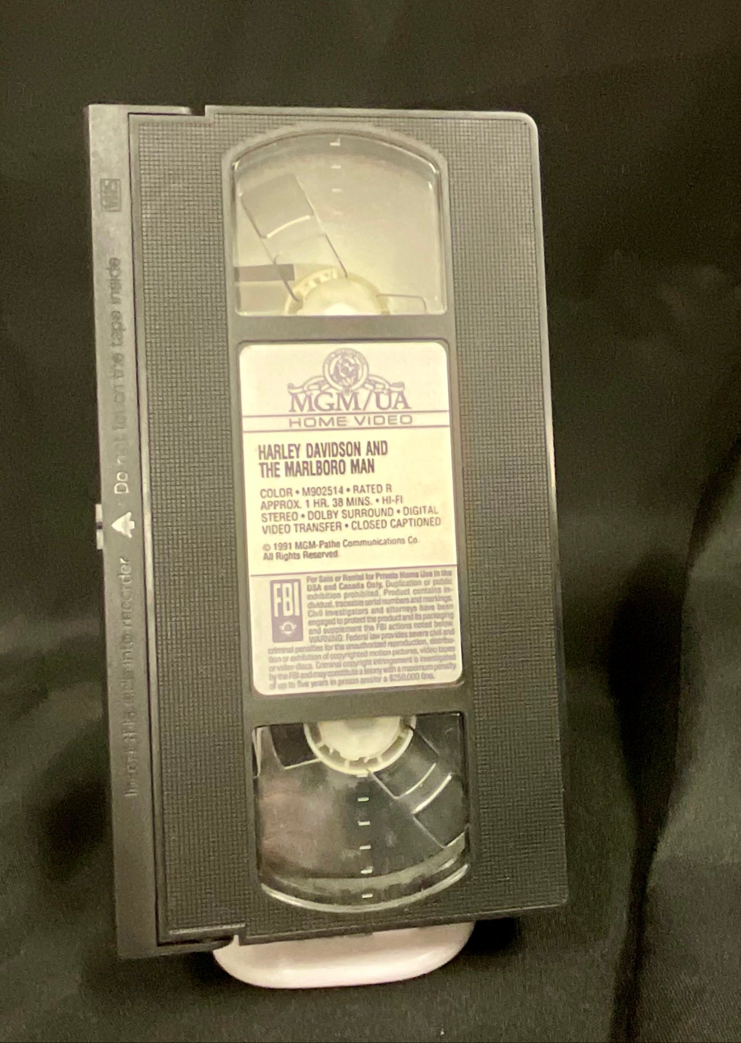 Harley Davidson and the Marlboro Man Vintage 1991 VHS Video Tape Movie Mickey Rourke Don Johnson Pre-Owned Film Untested