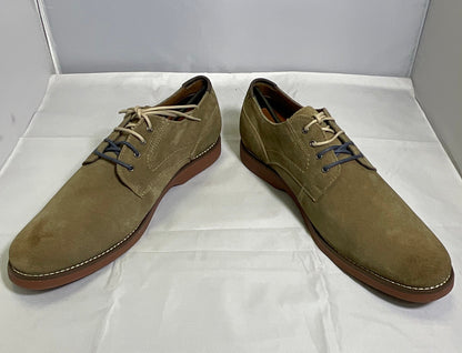 Crown and Ivy Tobacco Tan Suede and Leather Men's Shoes Size 13M Casual Dress Derby Loafers