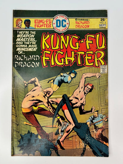 Richard Dragon Kung-Fu Fighter #3 Vintage 1975 DC Comic Book