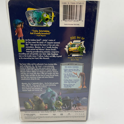 Disney’s Pixar Monsters Inc. VHS Tape