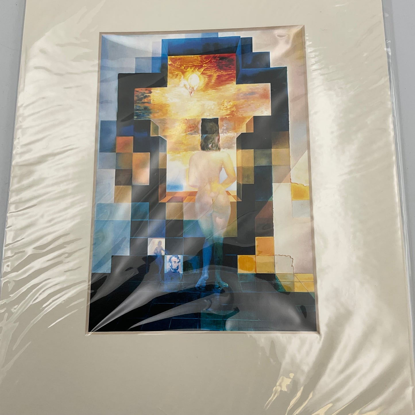 Salvador Dali Museum Reprint Gala Contemplating Mediterranean Sea Lincoln Portrait