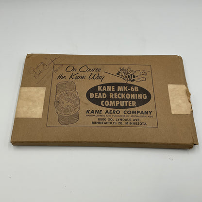 Kane MK-6 Dead Reckoning Computer Flight Plotter Set with Box and Manual