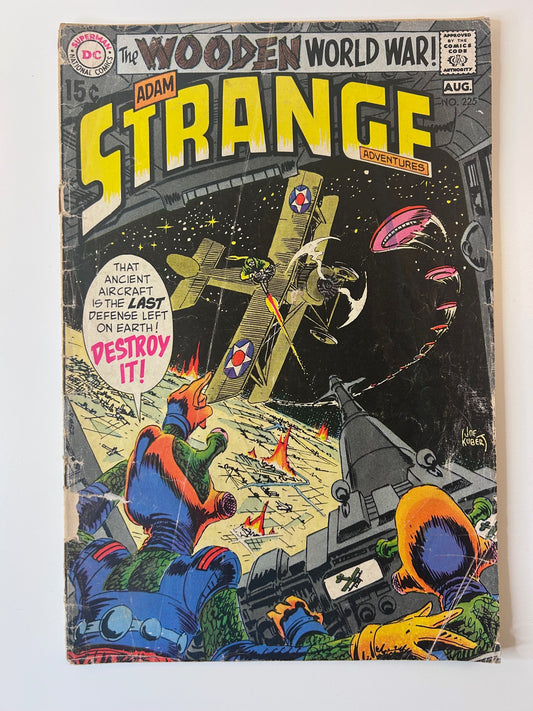 Strange Adventures #225 Adam Strange The Wooden World War Vintage August 1970 DC Comics