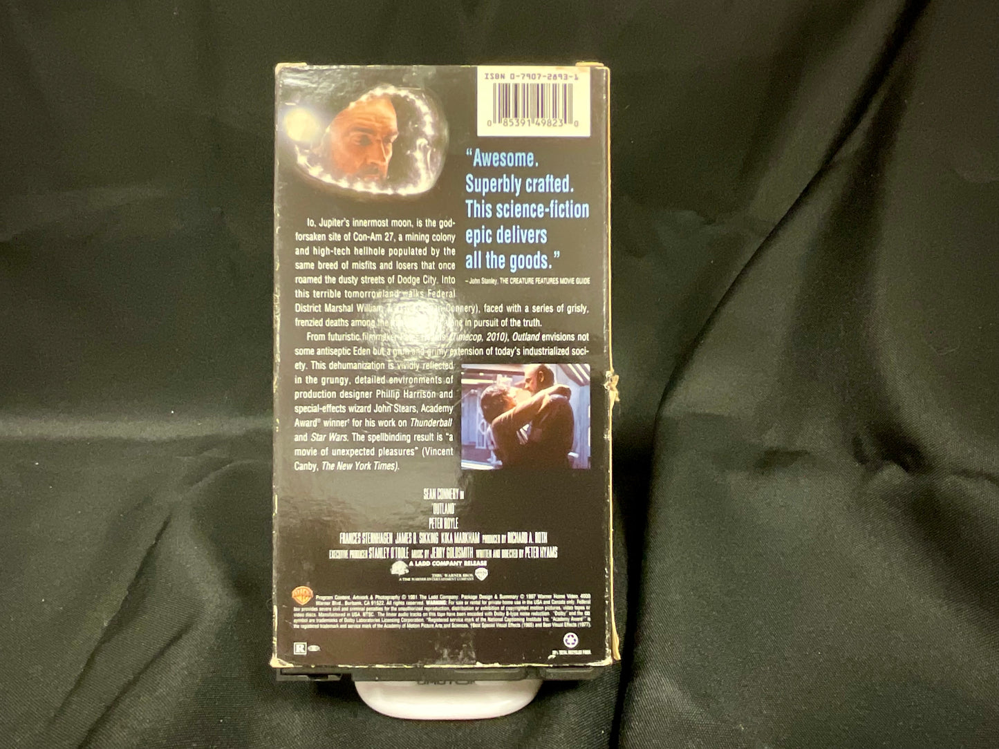 Outland Sean Connery Vintage 1981 VHS Video Tape Black and White Movie Film