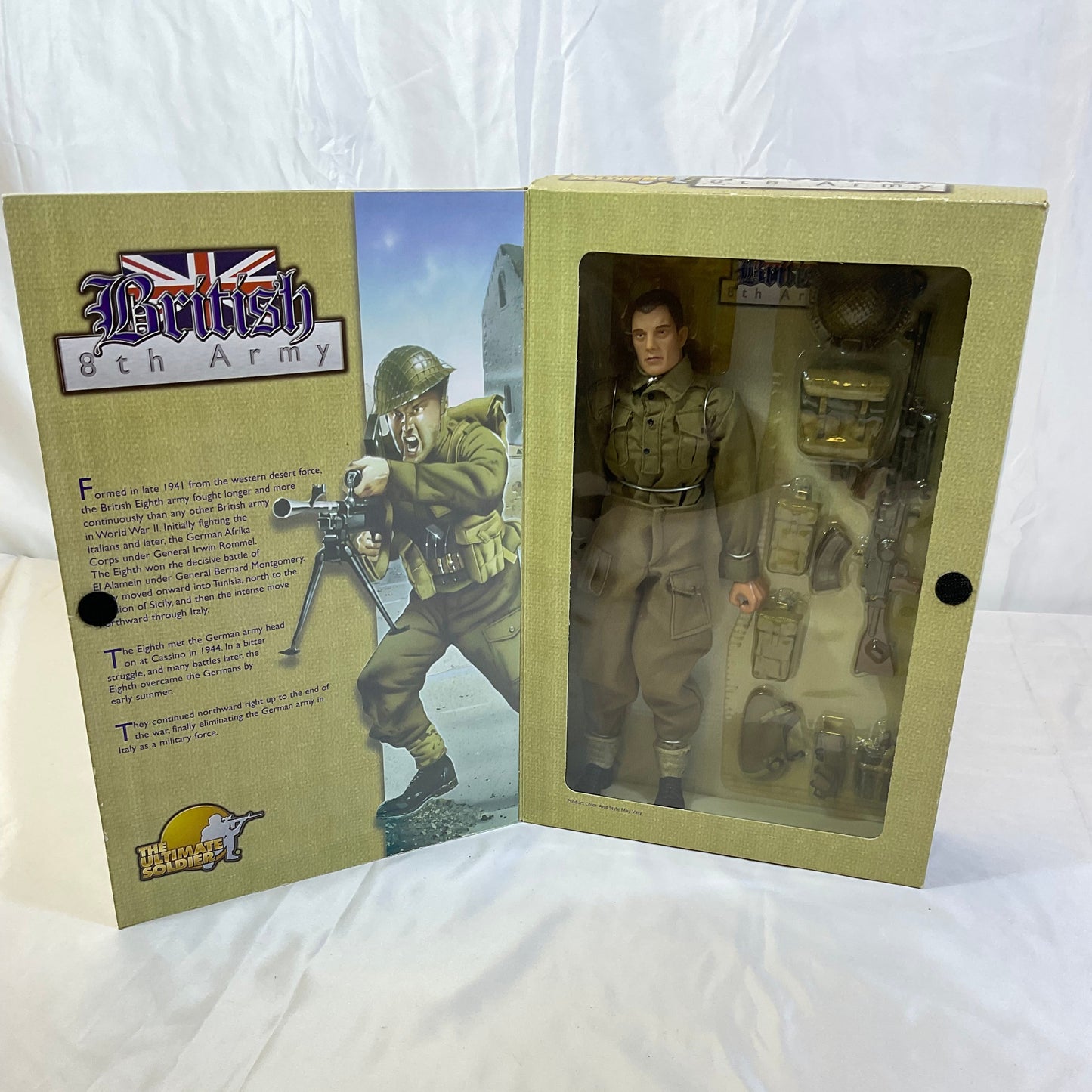 The Ultimate Soldier British World War 2 WWII 8th Army Soldier Collectible Action Figure New in Original Box