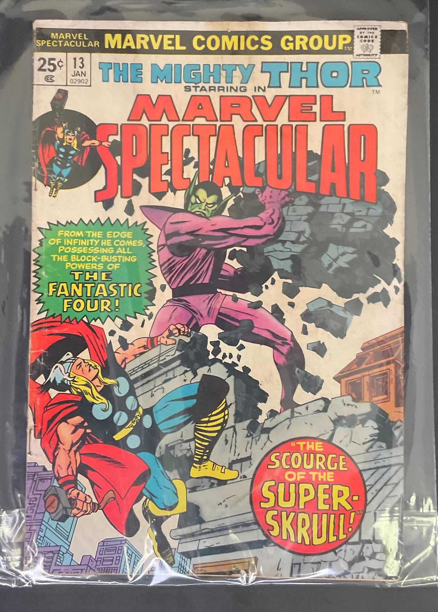 Marvel Spectacular #13 Vintage Jan 1975 Comic Book