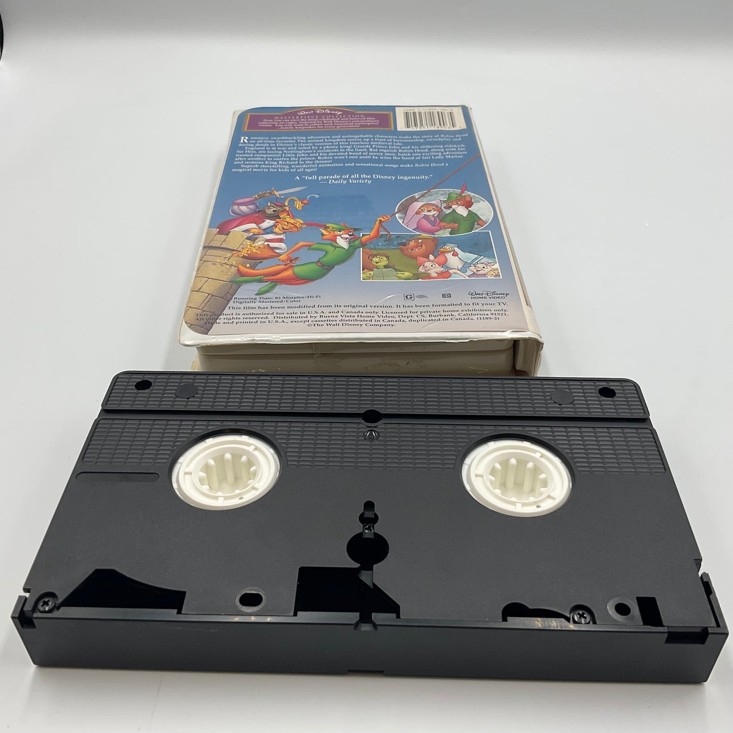 Walt Disney Masterpiece Collection Robin Hood Vintage VHS