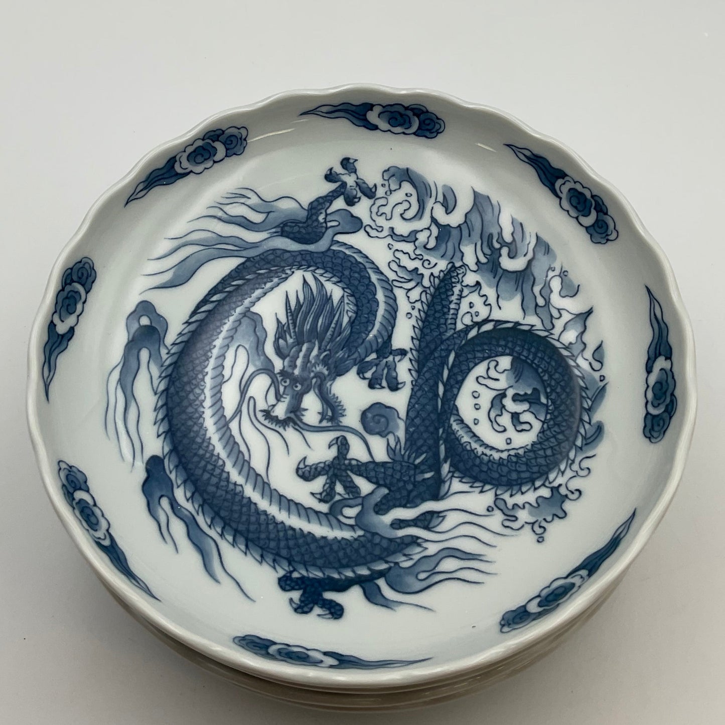 Set of 4- Blue and White Porcelain Decorative Dishes