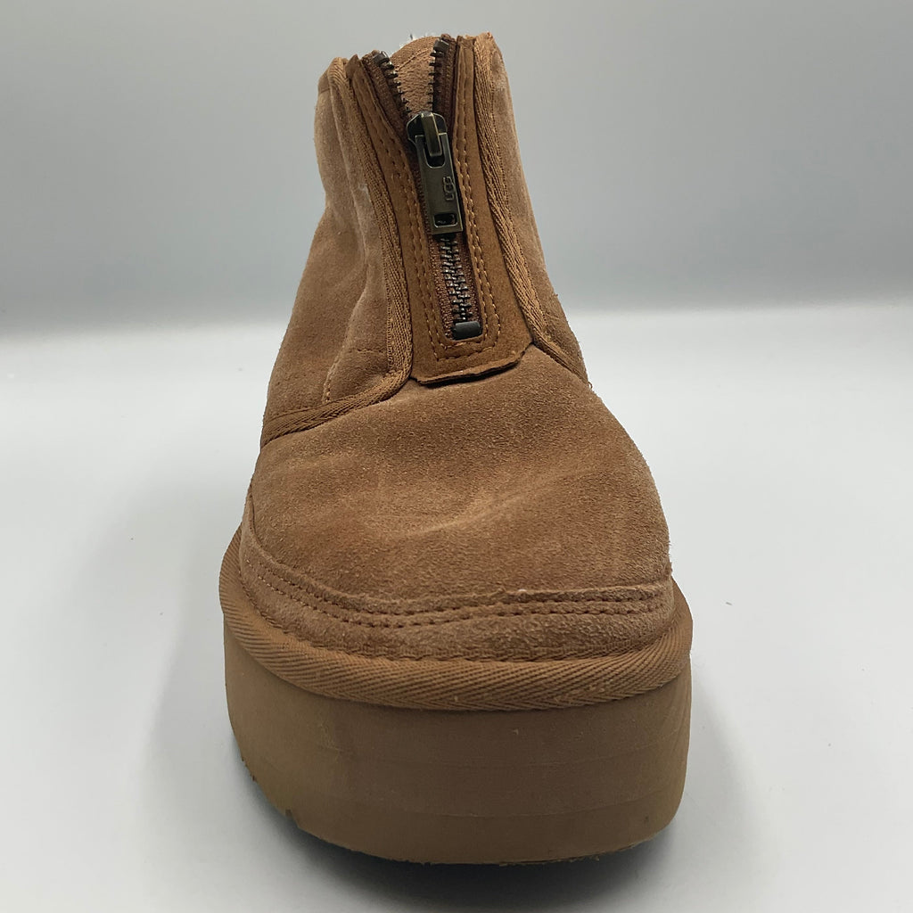 UGG Women's (size 6) Neumel Platform Zip Chestnut Suede Boots