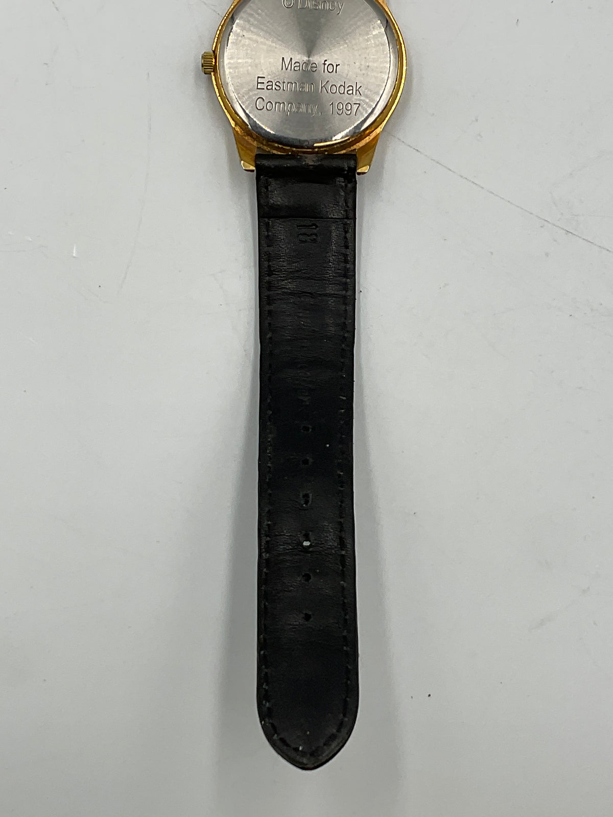 1997 Disney World 25th Anniversary Eastman Kodak Watch Black Leather Working