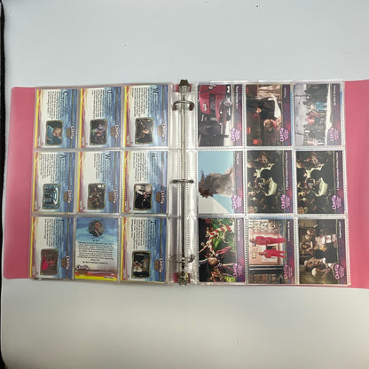 Card Collector Folder with Shrek, Disney, Charlie and the Chocolate Factory Cards.