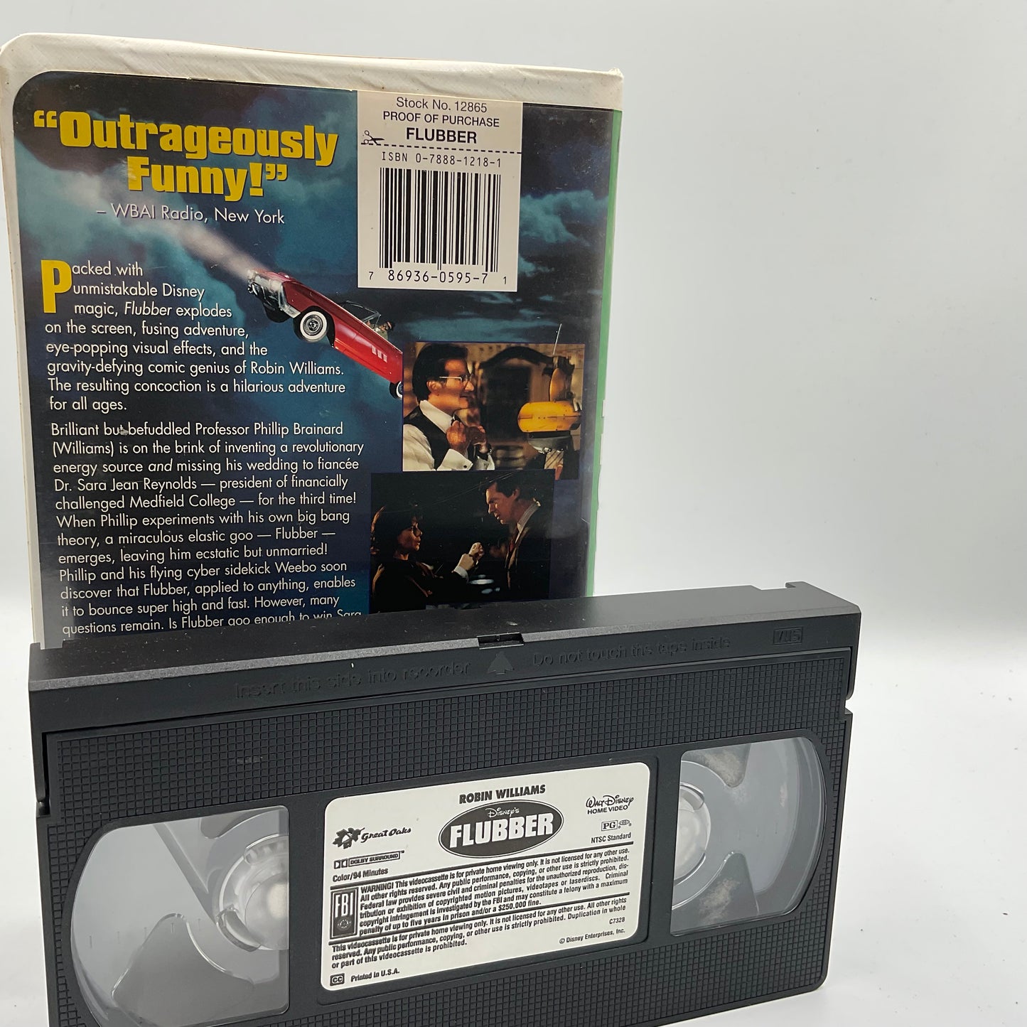 Disney’s Flubber VHS Tape