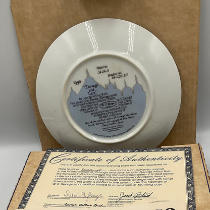 W.L. George Bradford Exchange Limited Edition Dr Zhivago and Lara Vintage 1990 Box COA