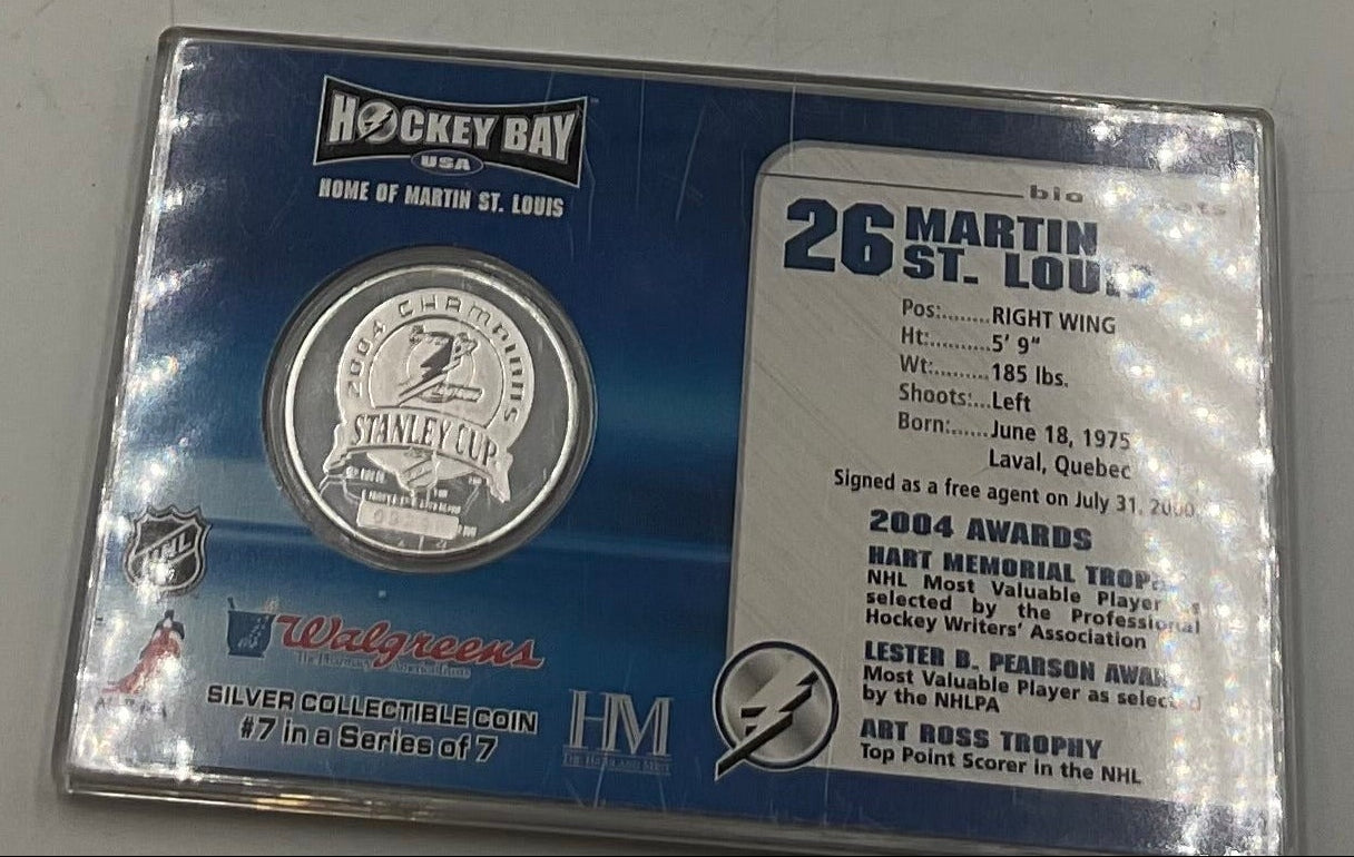 2004 Highland Mint Commemorative 7 Coin Set Tampa Bay Lightning