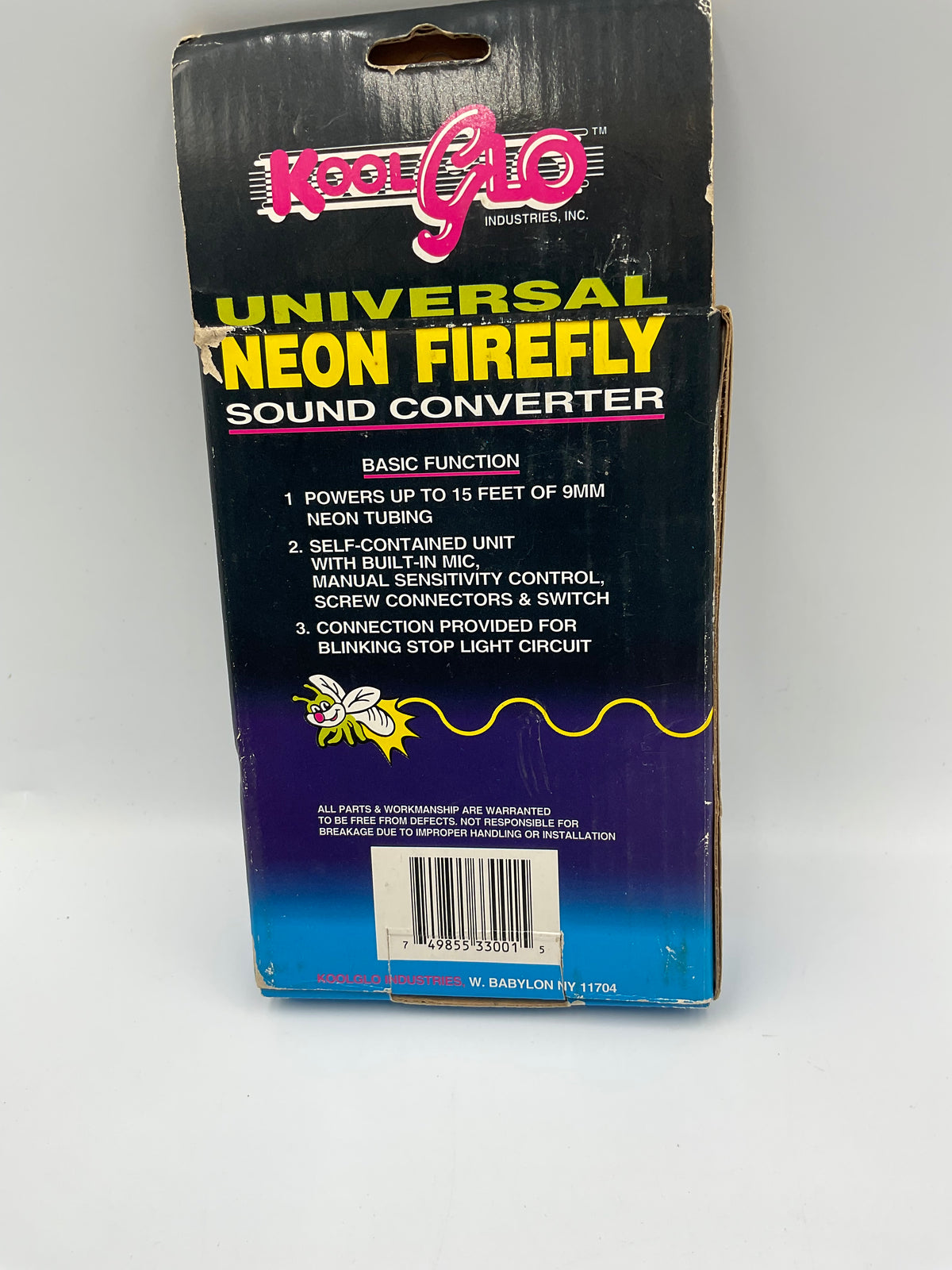 Vintage Kool Glo Universal Neon Firefly