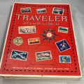Traveler Stamp Album for International Postage Stamp Collectors Partially Full Incomplete