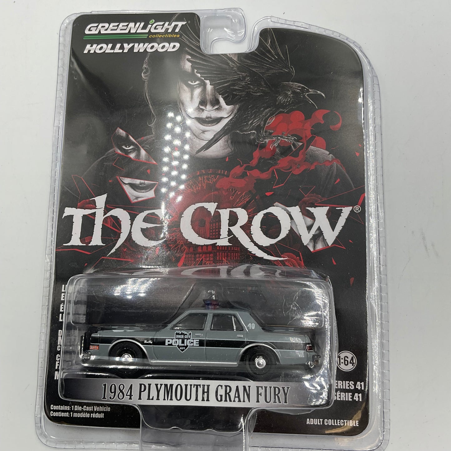 Greenlight Collectibles Hollywood series 41 The Crow 1984 Plymouth Gran Fury Unopened