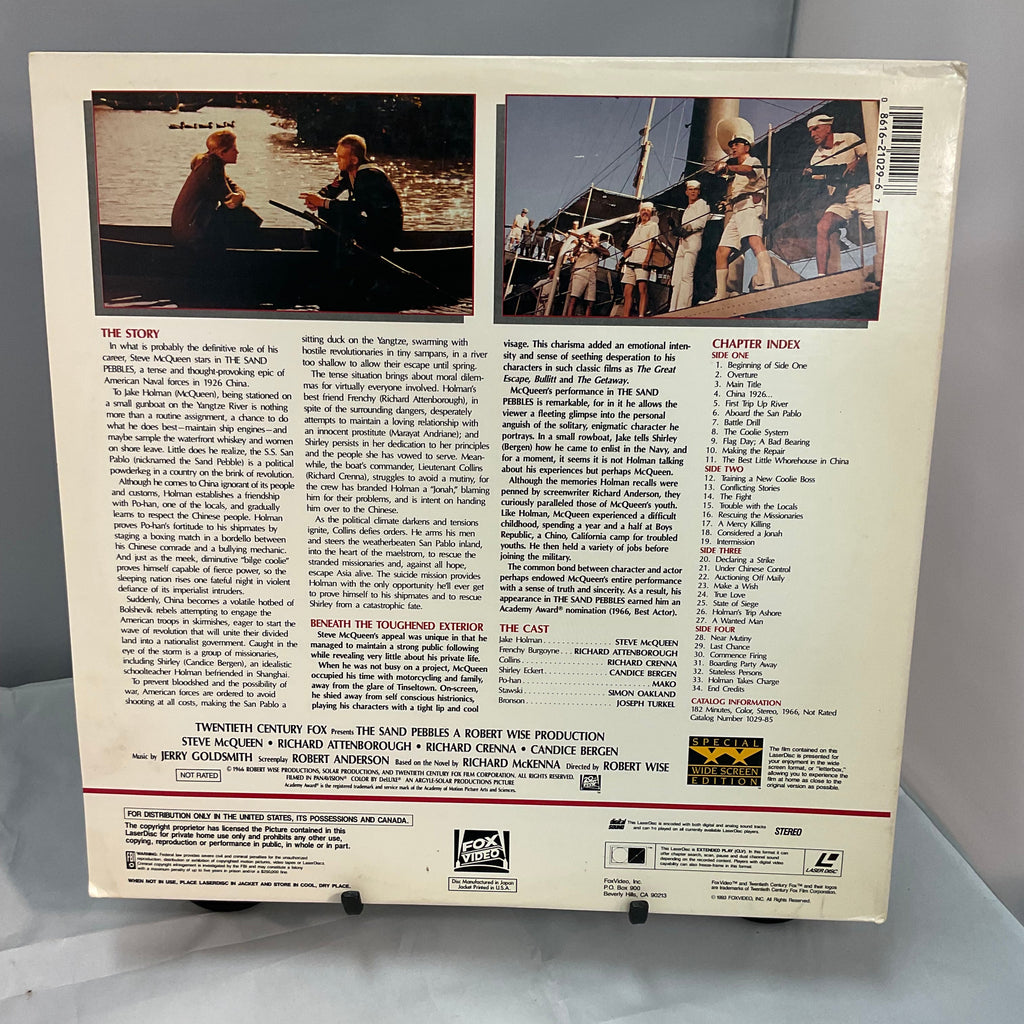 Steve McQueen The Sand Pebbles LaserDisc Two Disc Video Box Set Untested