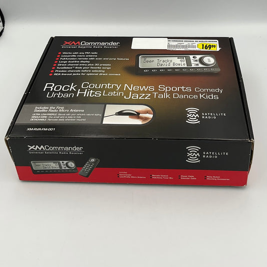 XM Commander Satellite Radio Tuner System Untested in Original Box