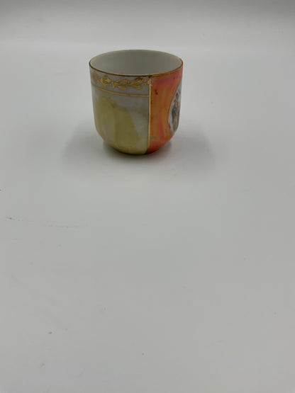 Vintage Rudolf Wächter Porcelain 2 Sugar Bowls and Tea Cups