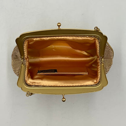 Oroton Gold Metal Mesh Evening Bag