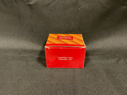 Avon Gift Collection Vintage 1987 Wooden Christmas Train Ornament Car in Original Box