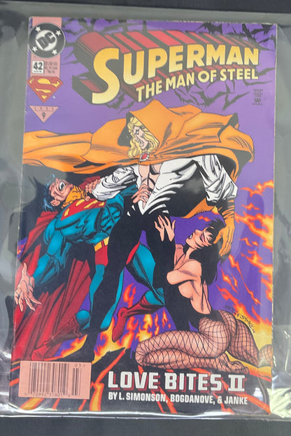 DC Superman: The Man of Steel #42 Vintage 1995 Comic Book