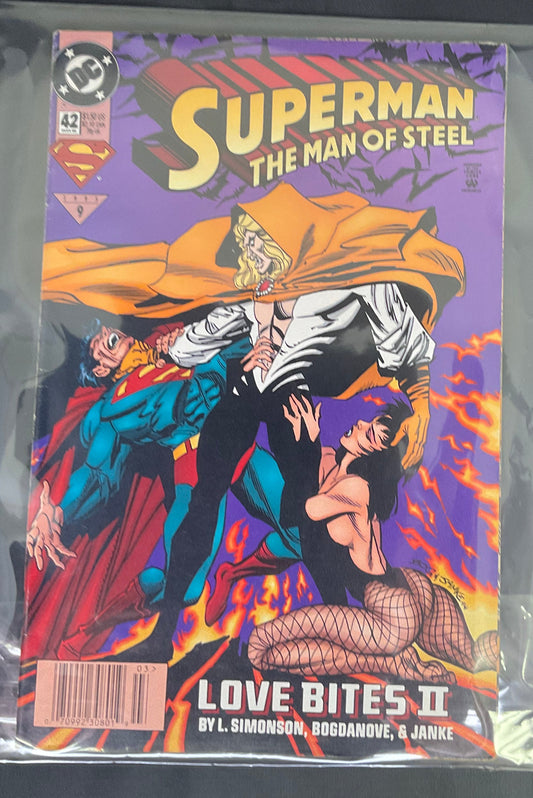 DC Superman: The Man of Steel #42 Vintage 1995 Comic Book