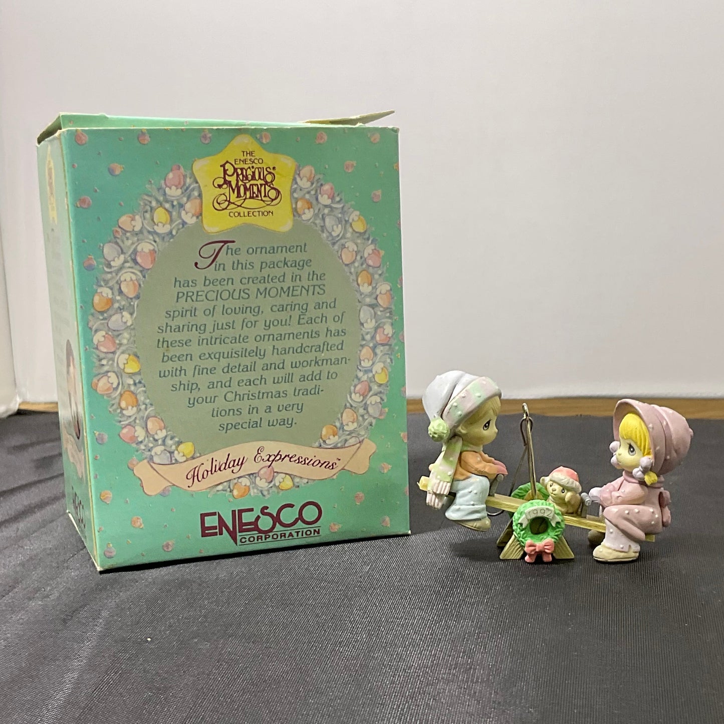 Precious Moments Vintage 1992 "Our First Christmas Together" Enesco Christmas Ornament