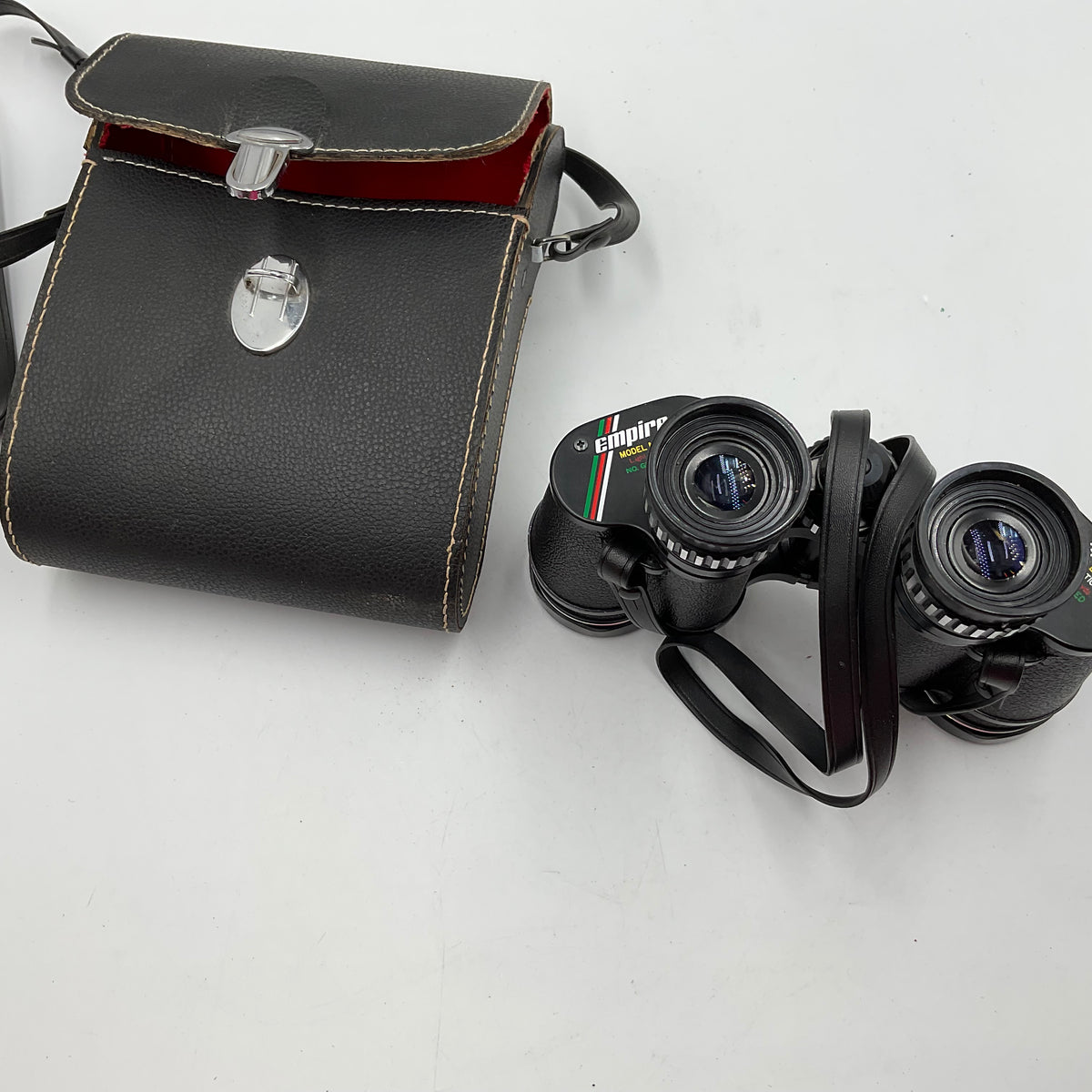 Vintage Empire Model 240 Binoculars In Black Case
