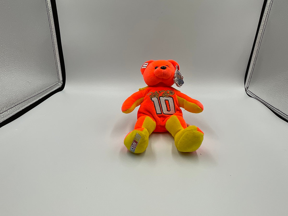 NASCAR Team Speed Beans Ricky Rudd #10 Orange Plush Teddy Bear Collectible