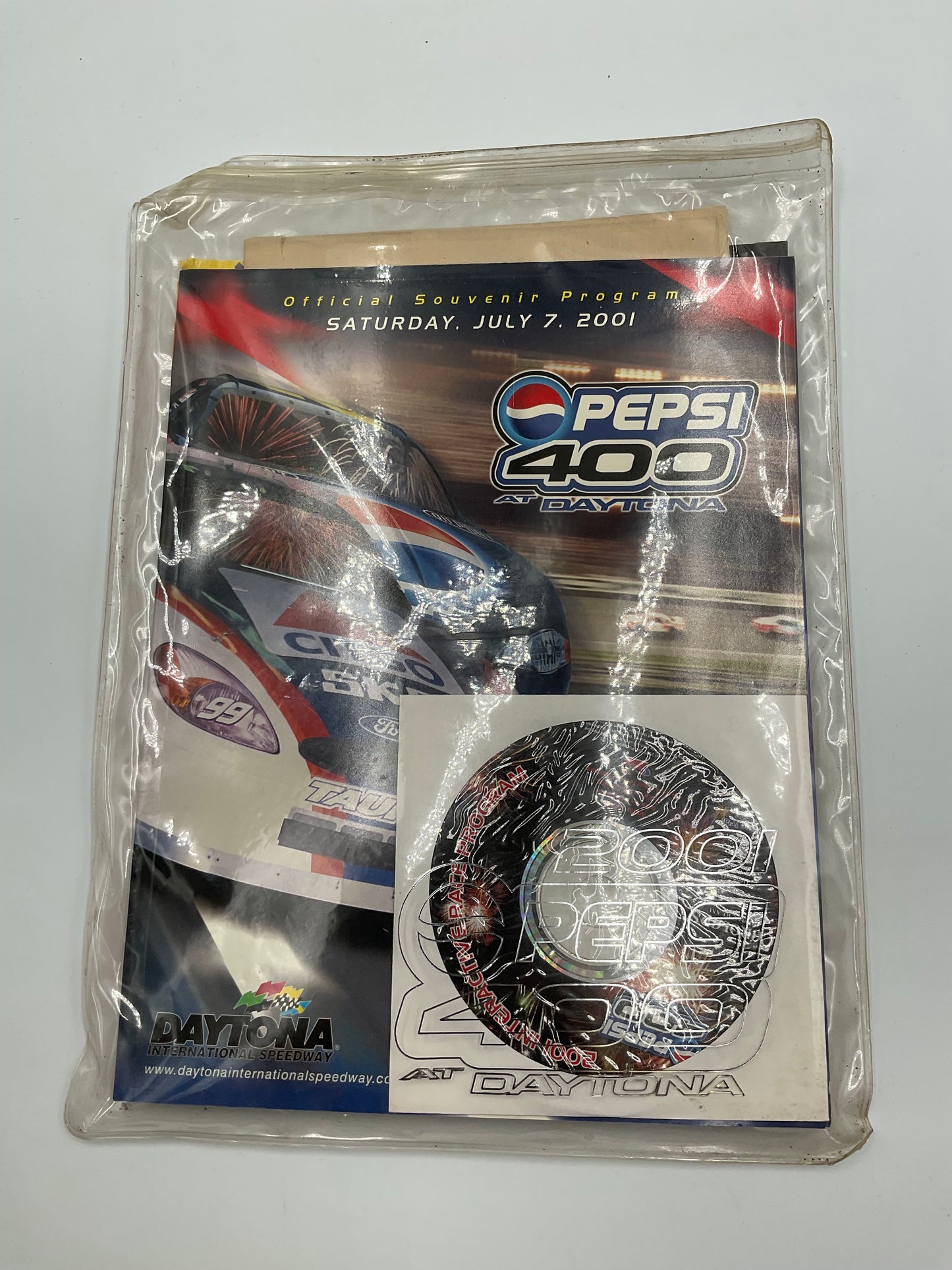 NASCAR Official Souvenir Program Pepsi 400 At Daytona Vintage 2001