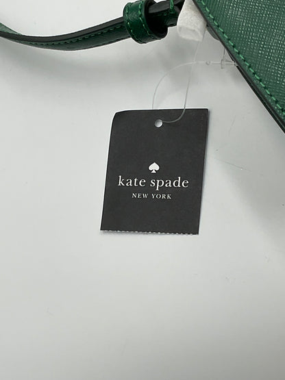 Kate Spade New York Forest Green Cross Grain Designed Leather Cross Body Bag