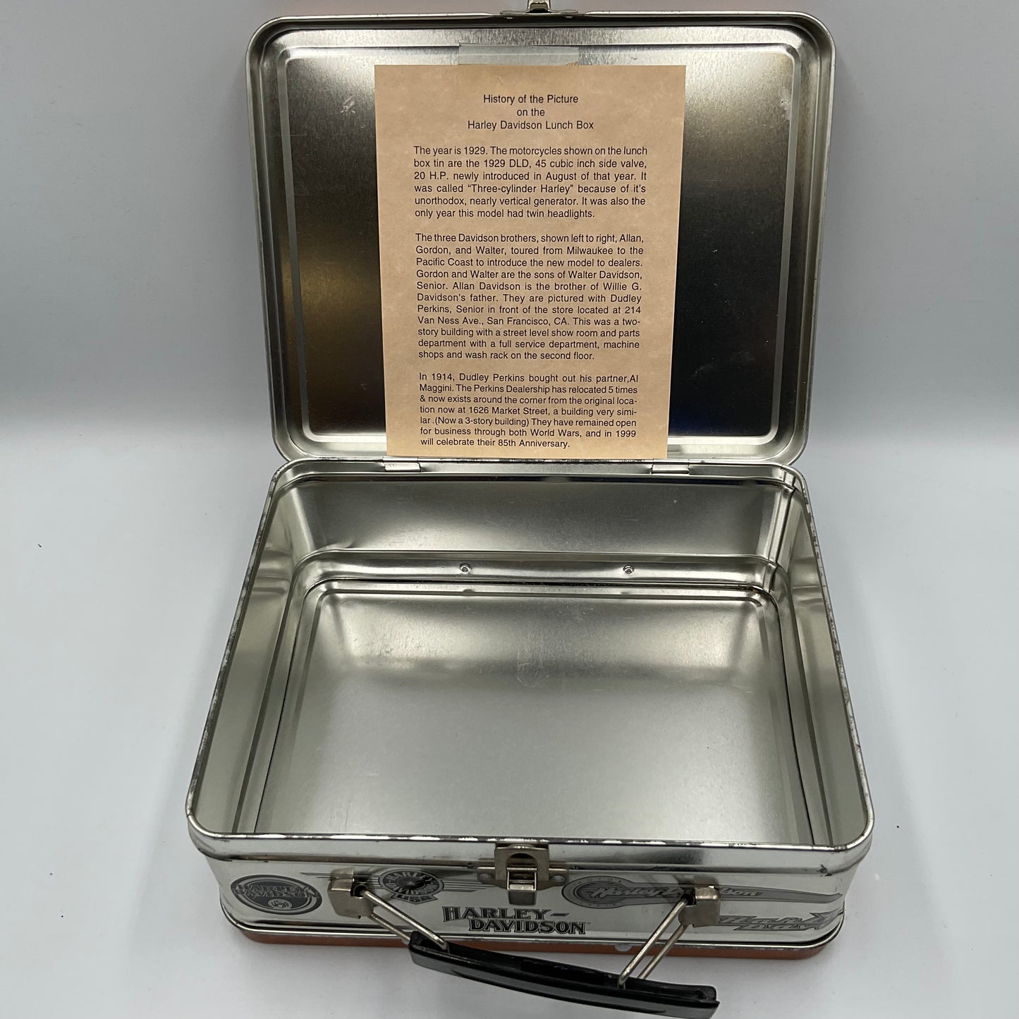 Harley Davidson Vintage Metal Lunchbox
