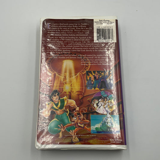 Disney’s Aladdin and the King of Thieves VHS Tape Starring Robin Williams