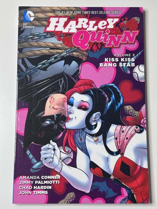 Harley Quinn Vol 3 Kiss Kiss Bang Stab DC Comic Paperback Comic Book Graphic Novel Jun 2016