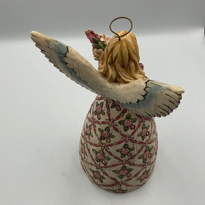 Jim Shore’s Heartwood Creek Breast Cancer Wooden Angel