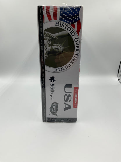 4D Cityscape Jigsaw Puzzle - USA History Over TIme Puzzle 3 Layers 950pc